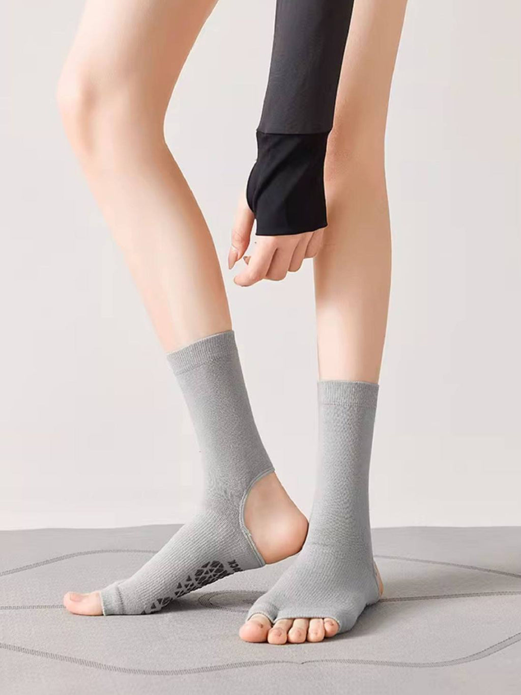 Open-Toe Pilates Grip Socks for Women - Flexvibe product image 2
