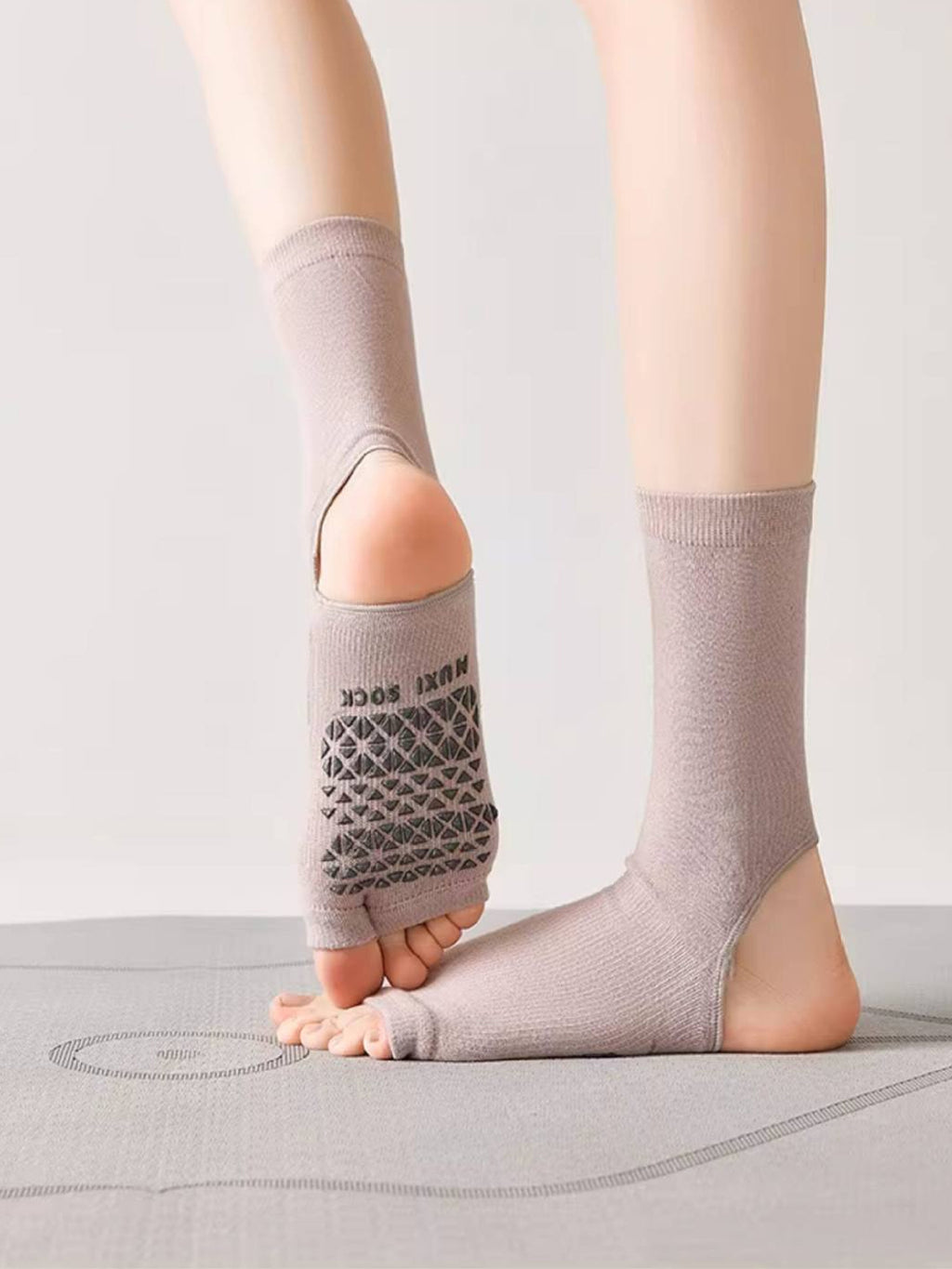 Open-Toe Pilates Grip Socks for Women - Flexvibe product image 4