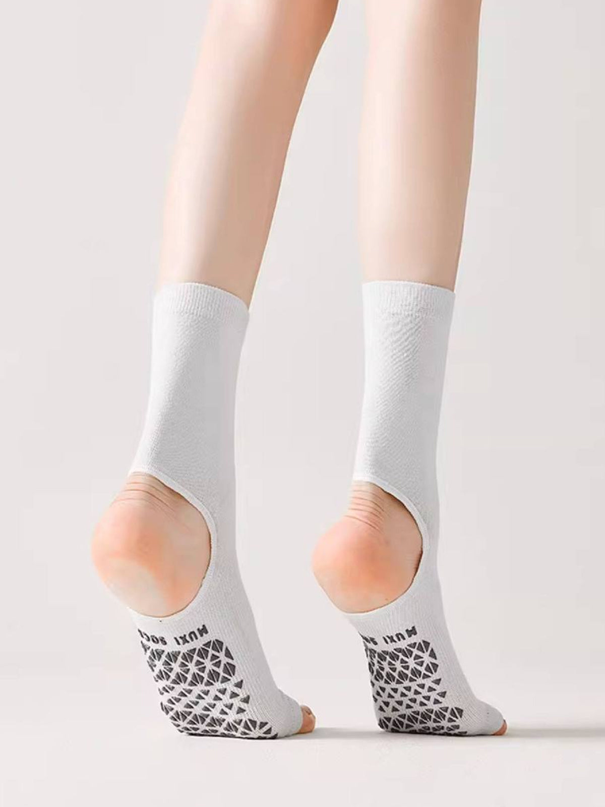 Open-Toe Pilates Grip Socks for Women - Flexvibe product image 12