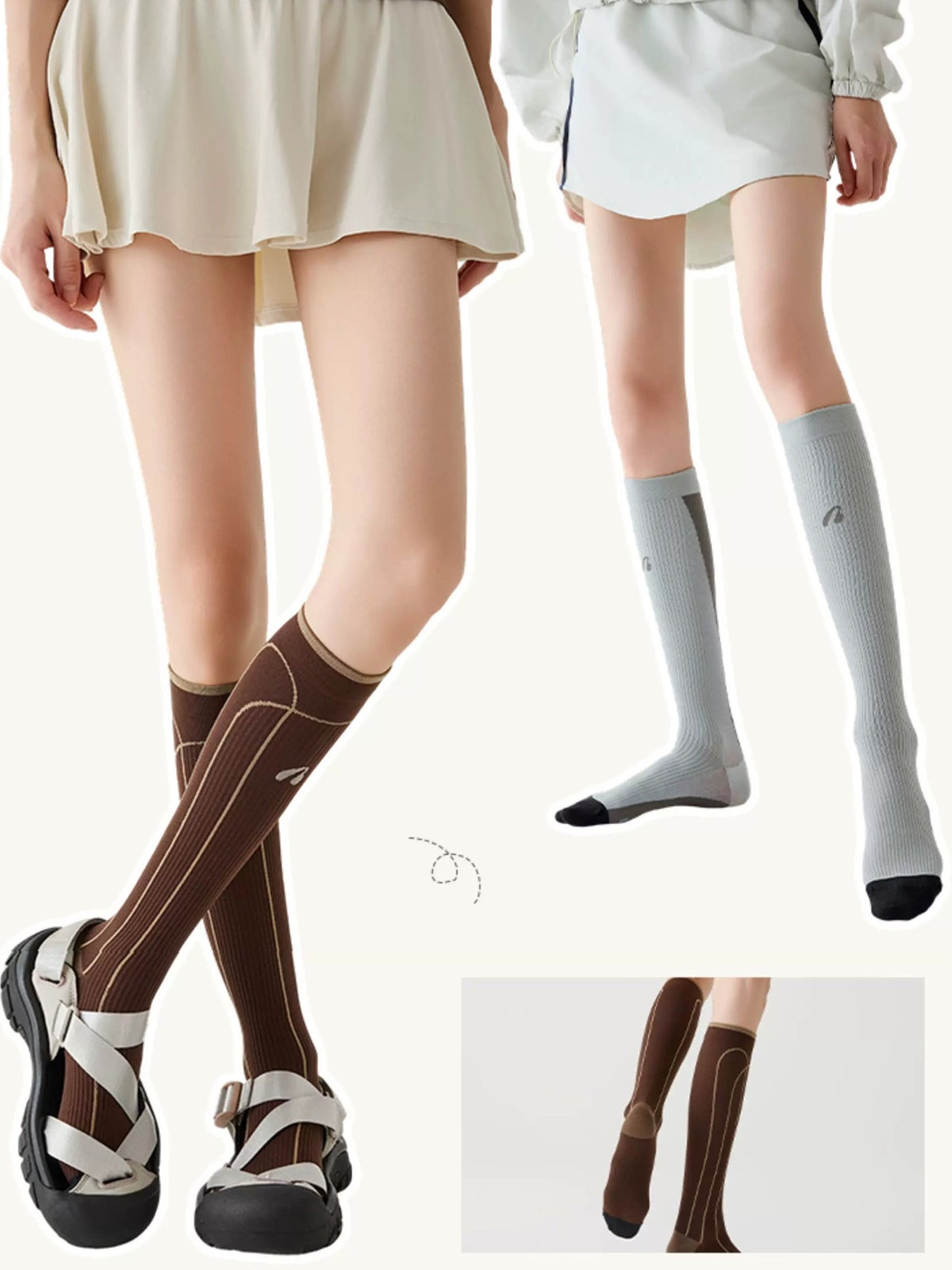 Womens Knee-High Compression Socks for Running - Flexvibe product image 16