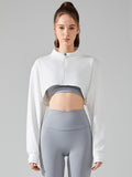 Flexvibe soft stretch workout jacket in Core Color, gym-to-street main product image