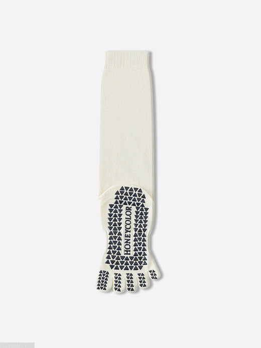 Calf-High Five-Toe Yoga Compression Socks