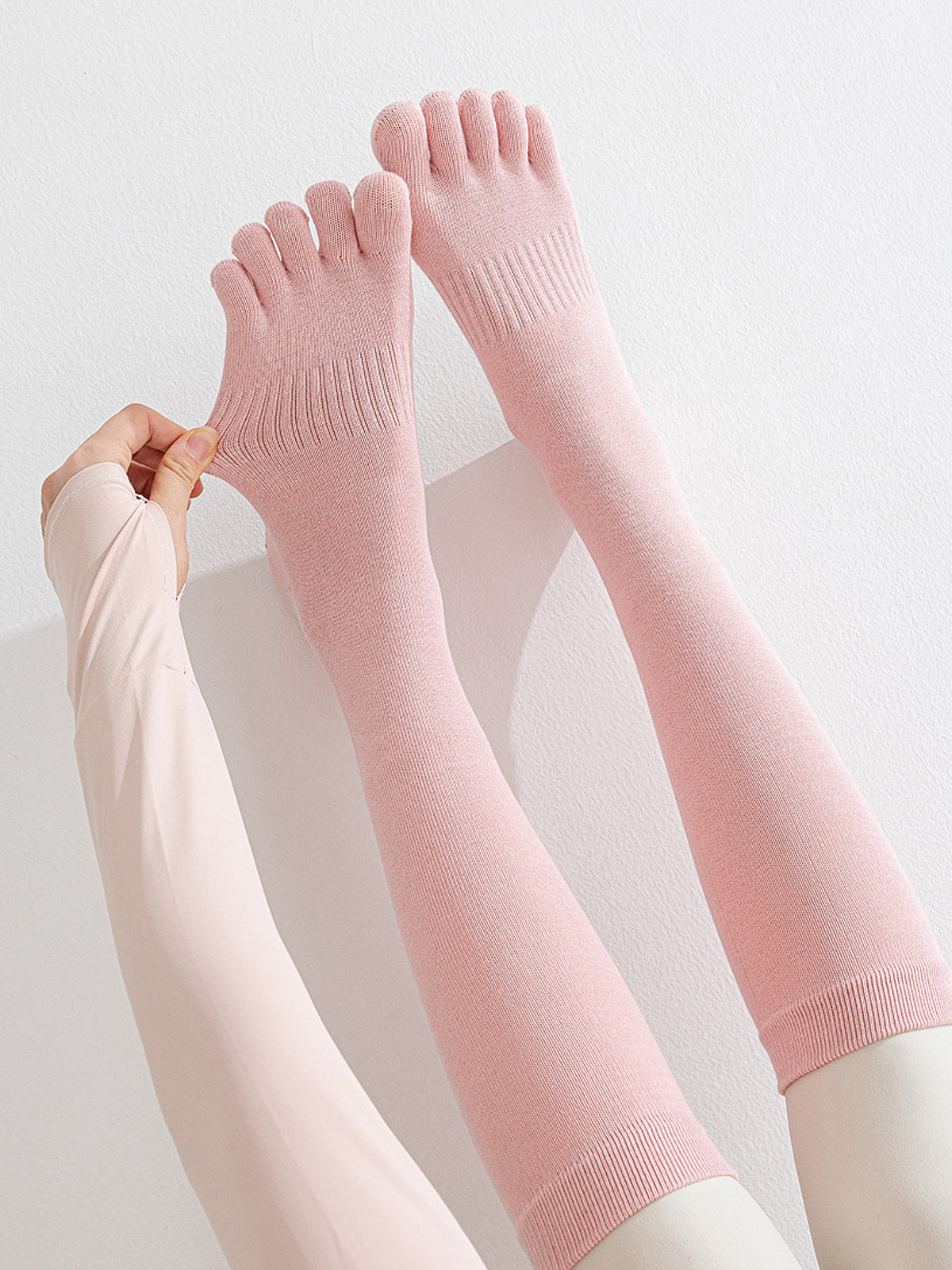 Calf-High Five-Toe Yoga Compression Socks - Flexvibe product image 2