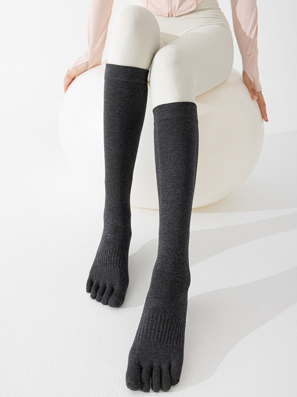Calf-High Five-Toe Yoga Compression Socks - Flexvibe product image 10