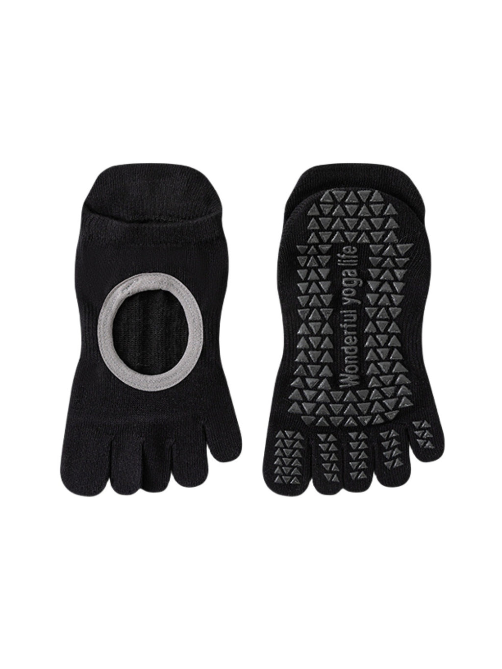 Thin Cotton Five-Toe Pilates Grip Socks - Flexvibe product image 6