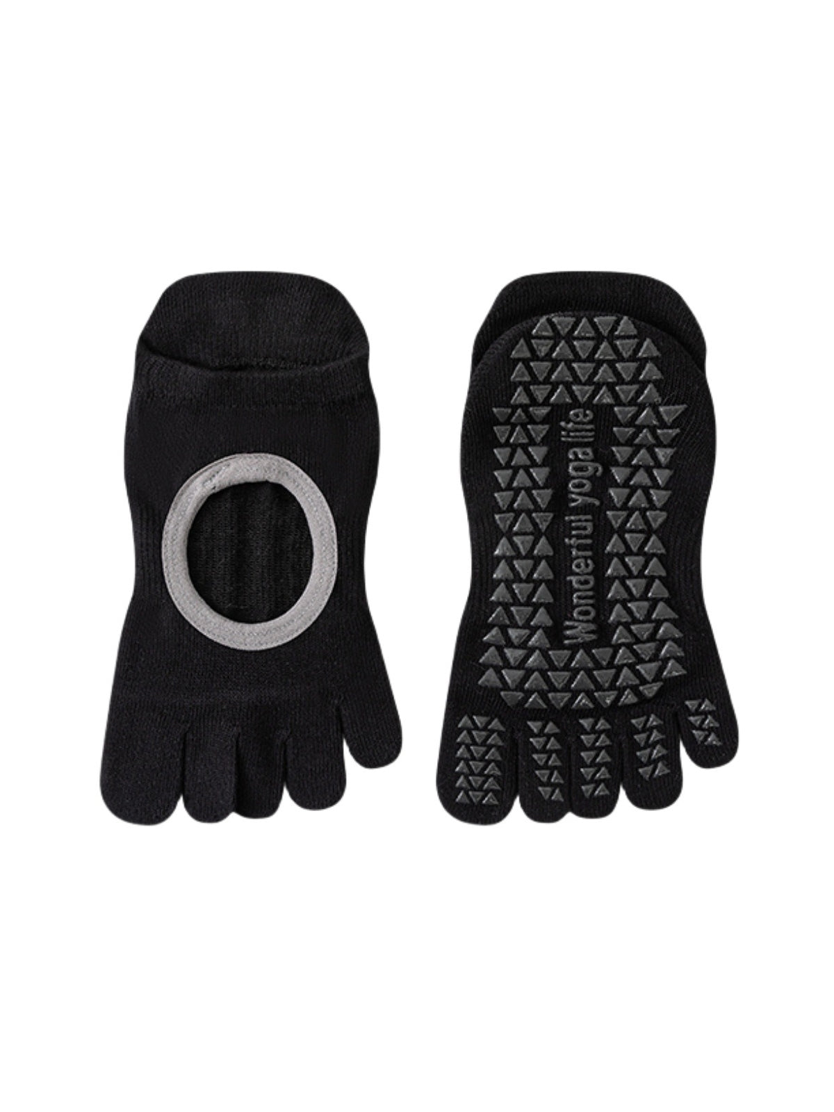 Thin Cotton Five-Toe Pilates Grip Socks - Flexvibe product image 6
