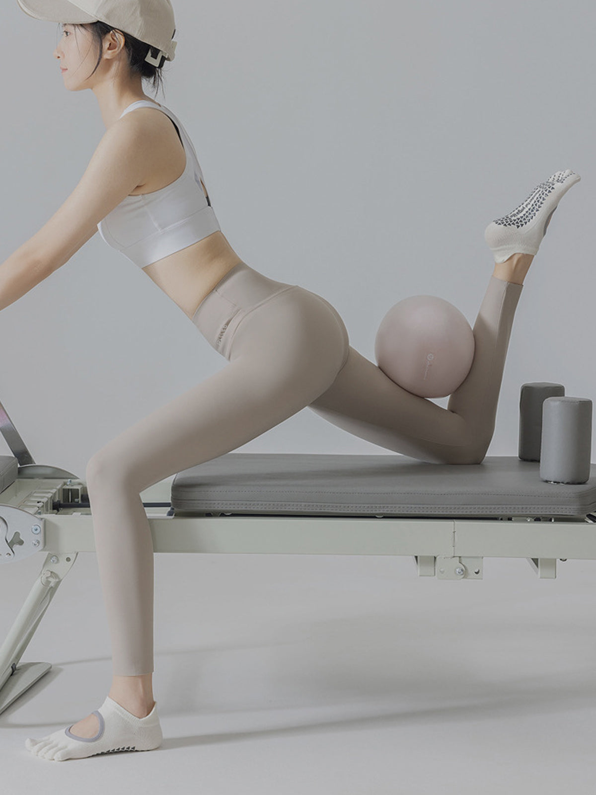 Thin Cotton Five-Toe Pilates Grip Socks - Flexvibe product image 5