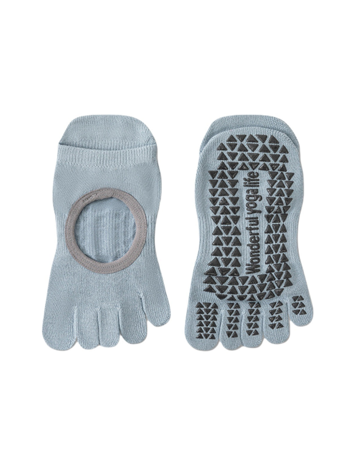 Thin Cotton Five-Toe Pilates Grip Socks - Flexvibe product image 15