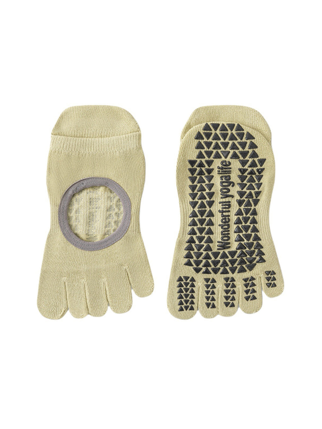 Thin Cotton Five-Toe Pilates Grip Socks - Flexvibe product image 16