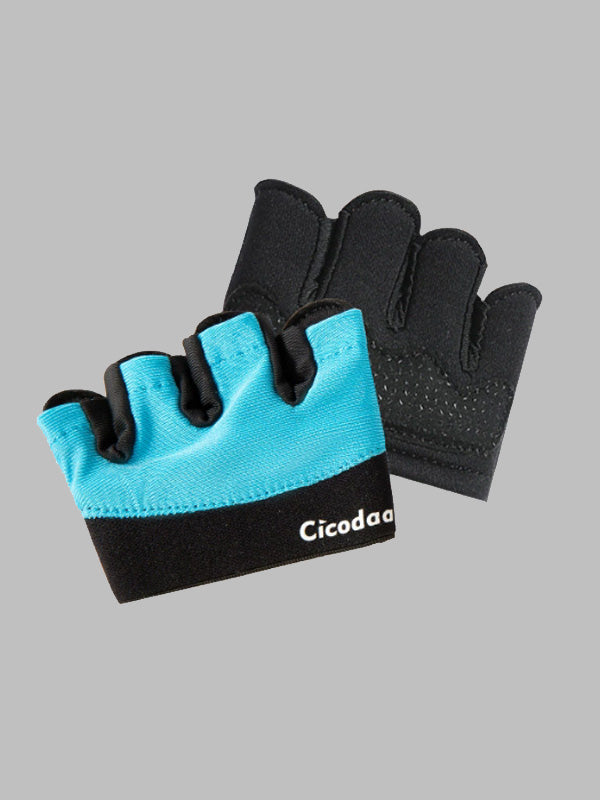 Flexvibe Half-Finger Gym Gloves, Silicone Anti-Slip Anti-Callus Hand Protectors for Dumbbell, Pull-Up Bar & Workout Equipment Training