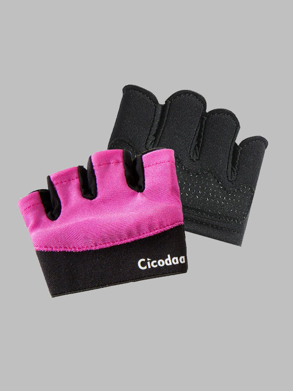 Flexvibe Half-Finger Gym Gloves, Silicone Anti-Slip Anti-Callus Hand Protectors for Dumbbell, Pull-Up Bar & Workout Equipment Training