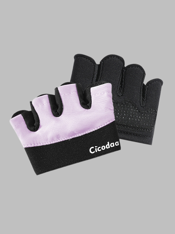 Flexvibe Half-Finger Gym Gloves, Silicone Anti-Slip Anti-Callus Hand Protectors for Dumbbell, Pull-Up Bar & Workout Equipment Training