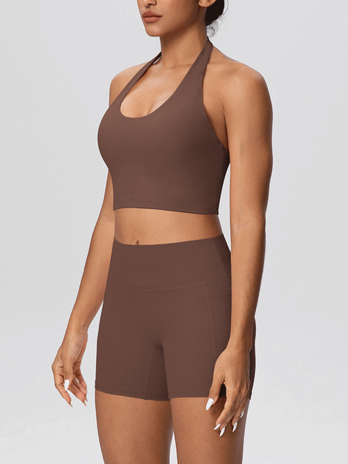Flexvibe activewear set side view for gym-to-street, with side pockets and buttery soft