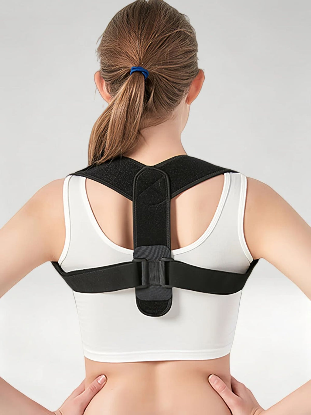 Flexvibe Invisible Thin Breathable Under‑Clothes Posture Corrector for Office Men Women Shoulder Straightening
