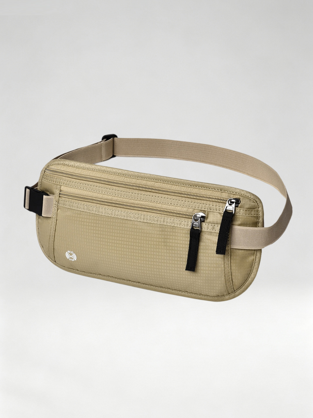 Flexvibe Anti-Scan Travel Passport Pouch, Hidden Waterproof Waist Bag for Phone & Documents