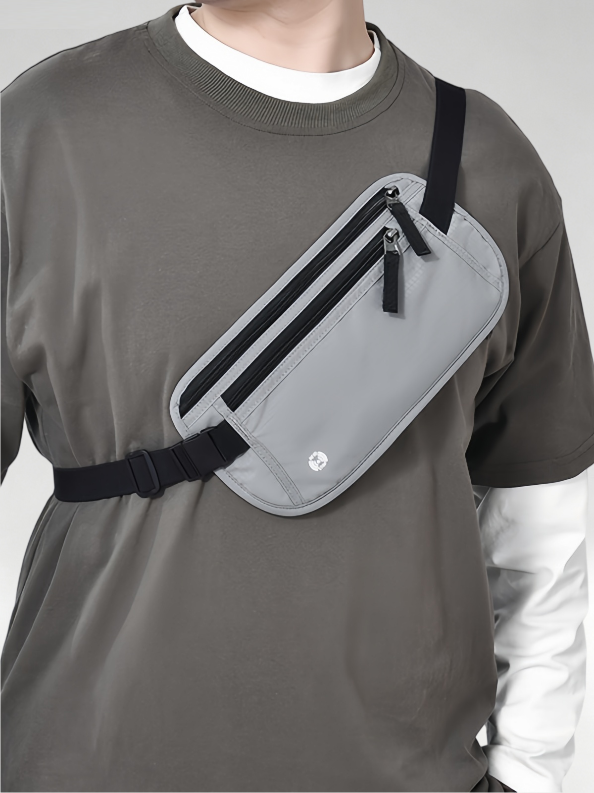 Flexvibe Anti-Scan Travel Passport Pouch, Hidden Waterproof Waist Bag for Phone & Documents