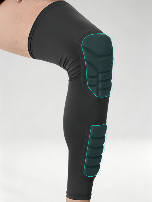 Flexvibe Extended Breathable Knee Leg Sleeves Anti‑Collision for Basketball Football Hiking Cycling