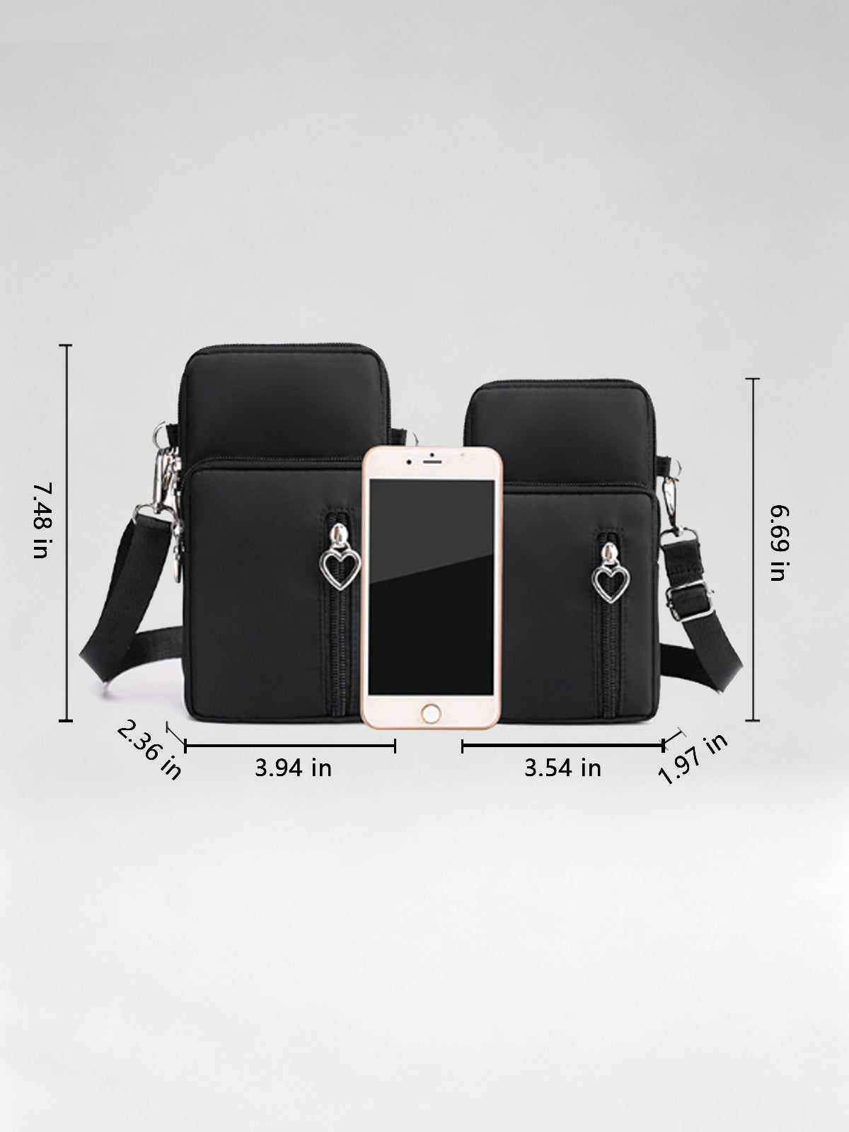 Flexvibe Mini Cell Phone Crossbody Bag for Women, Versatile Vertical Neck Pouch Coin Purse