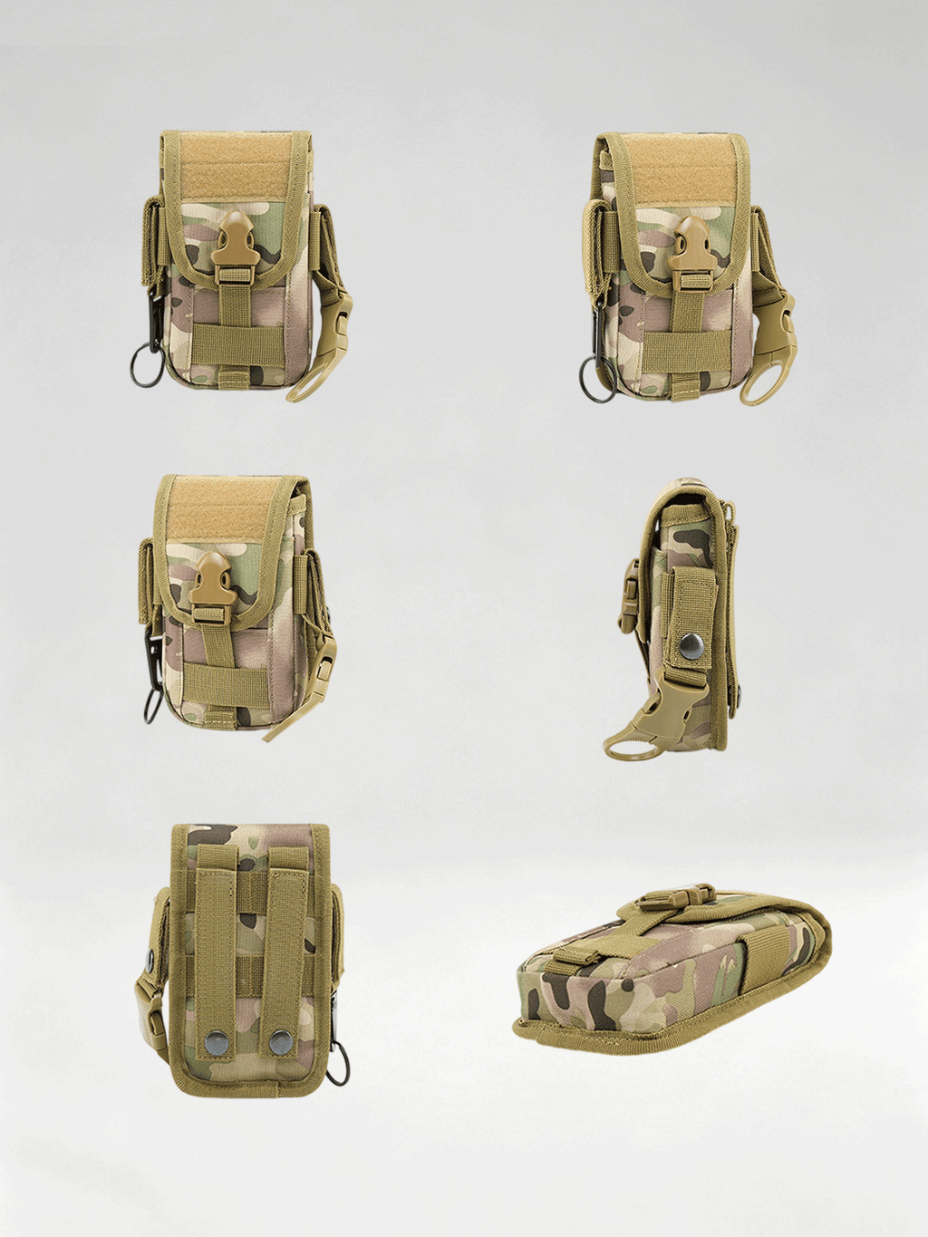 Flexvibe Camo Tactical Fanny Pack, Multi-purpose Large Capacity Phone Pouch for Outdoor Sports