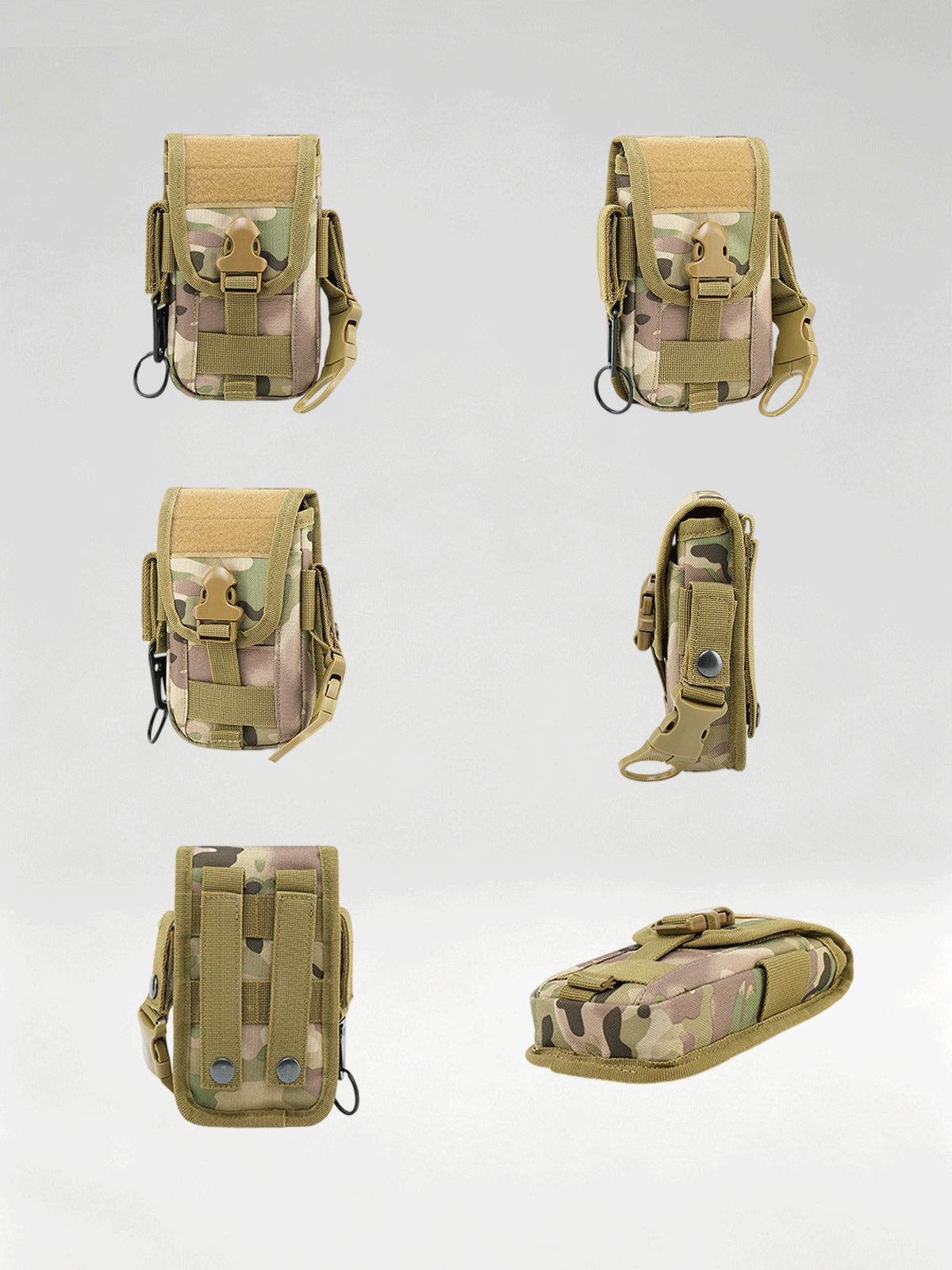 Flexvibe Camo Tactical Fanny Pack, Multi-purpose Large Capacity Phone Pouch for Outdoor Sports