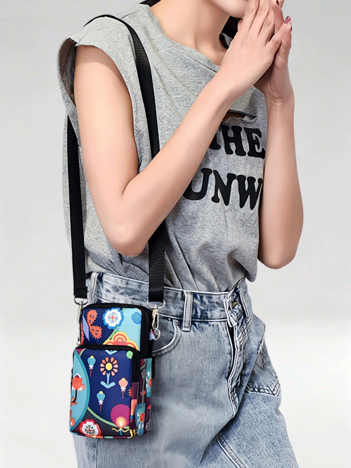 Flexvibe Mini Crossbody Phone Bag for Women, Cute Wrist Purse, Stylish Casual Coin Pocket