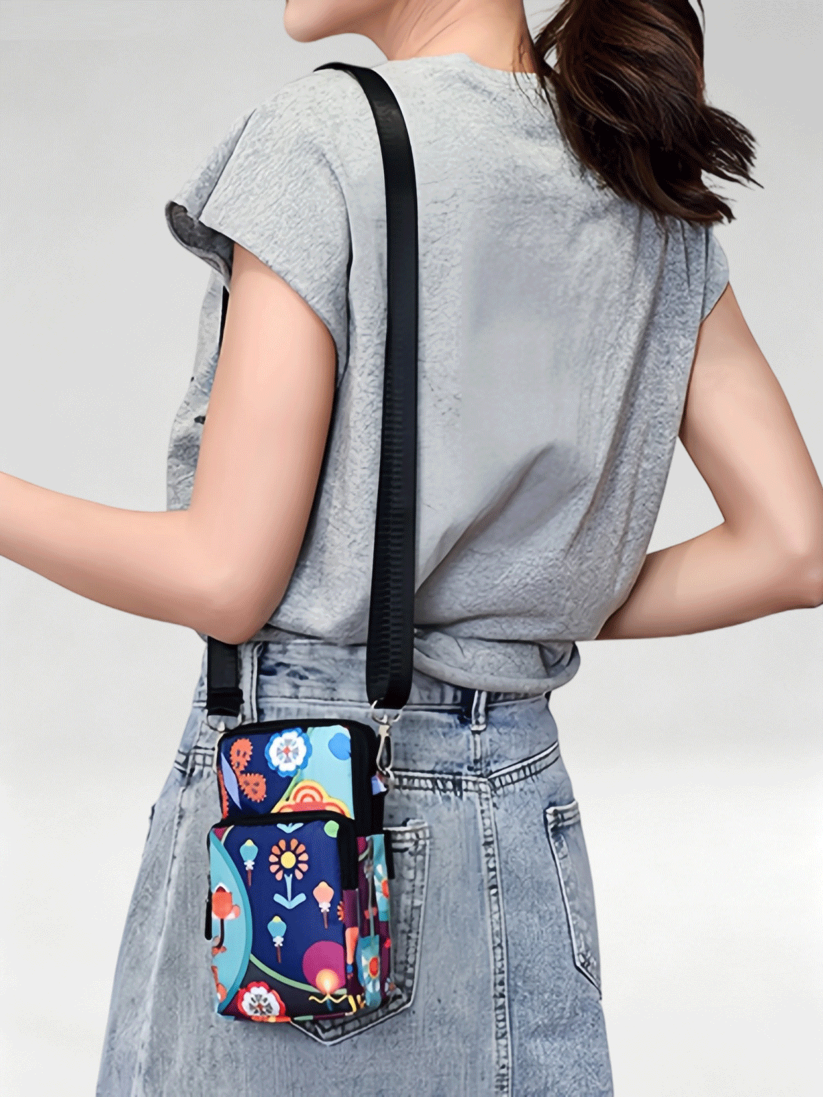 Flexvibe Mini Crossbody Phone Bag for Women, Cute Wrist Purse, Stylish Casual Coin Pocket