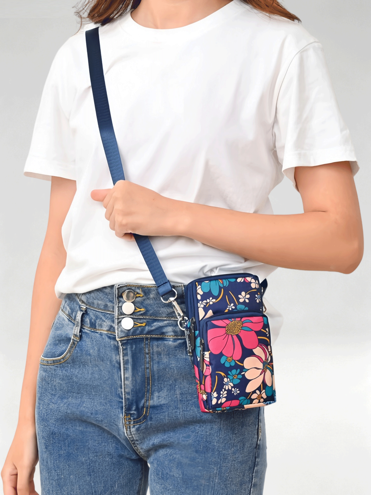Flexvibe Mini Crossbody Phone Bag for Women, Cute Wrist Purse, Stylish Casual Coin Pocket