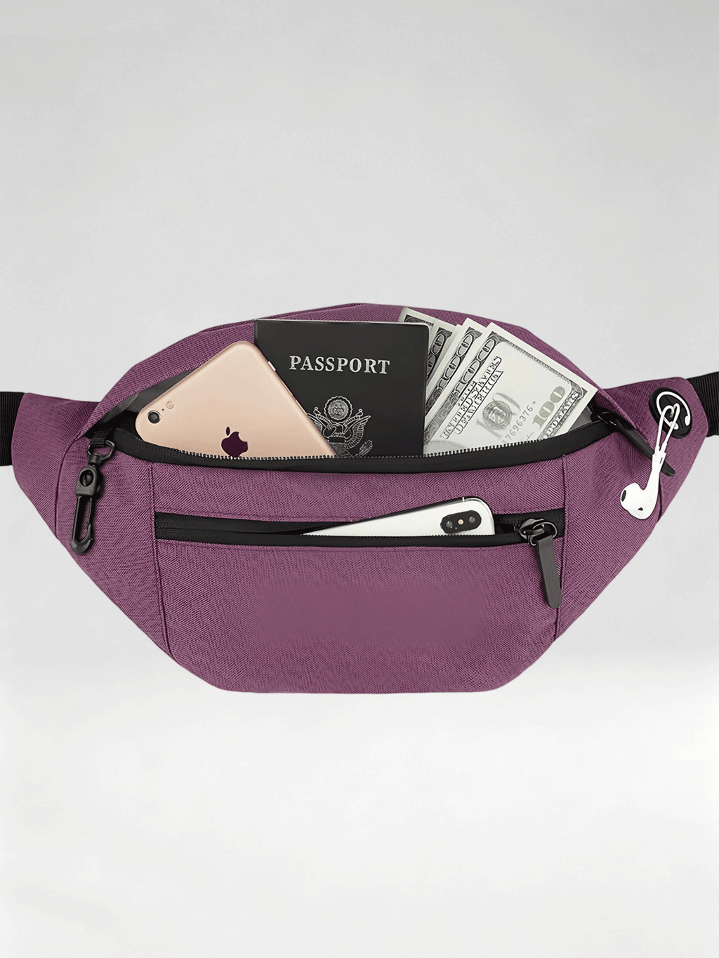 Flexvibe Multifunctional Waterproof Waist Bag, Crossbody Chest Sling Pack for Outdoor Travel Fitness Running