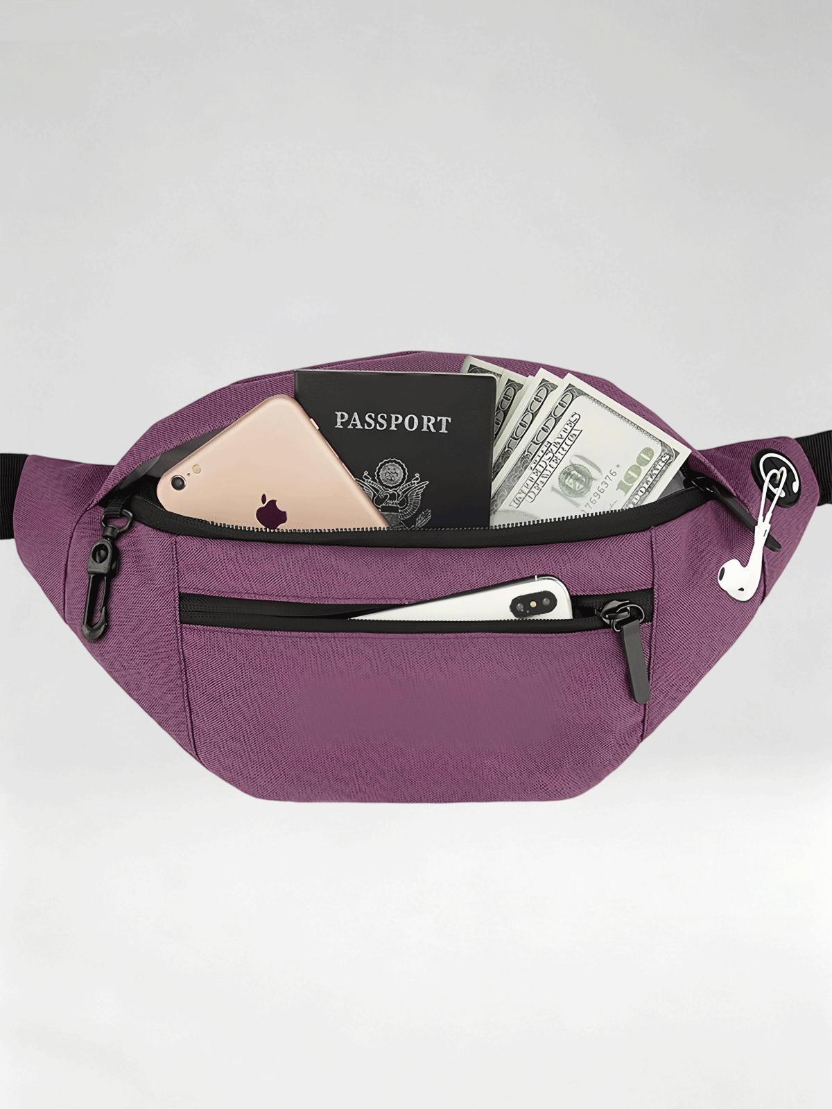 Flexvibe Multifunctional Waterproof Waist Bag, Crossbody Chest Sling Pack for Outdoor Travel Fitness Running