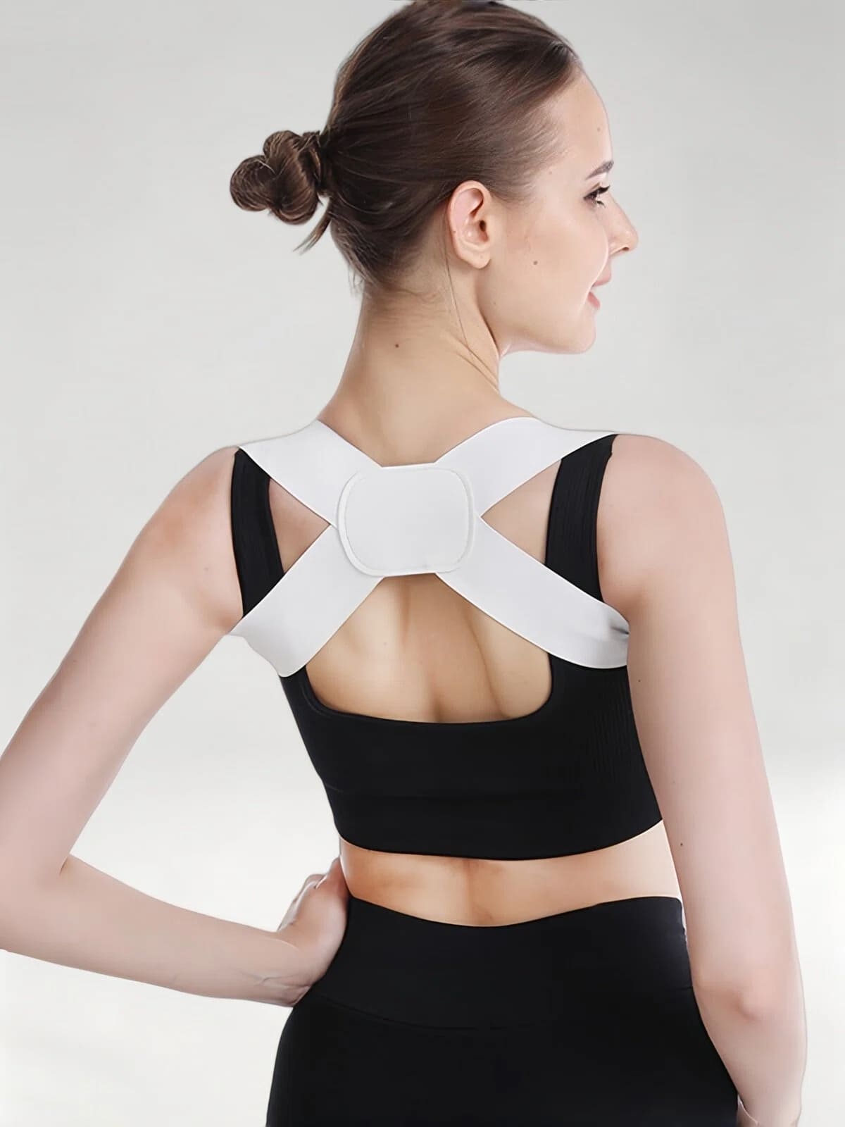 Flexvibe Invisible Breathable Posture Corrector, Back Brace for Hunchback Shoulder Straightening for Kids Adults