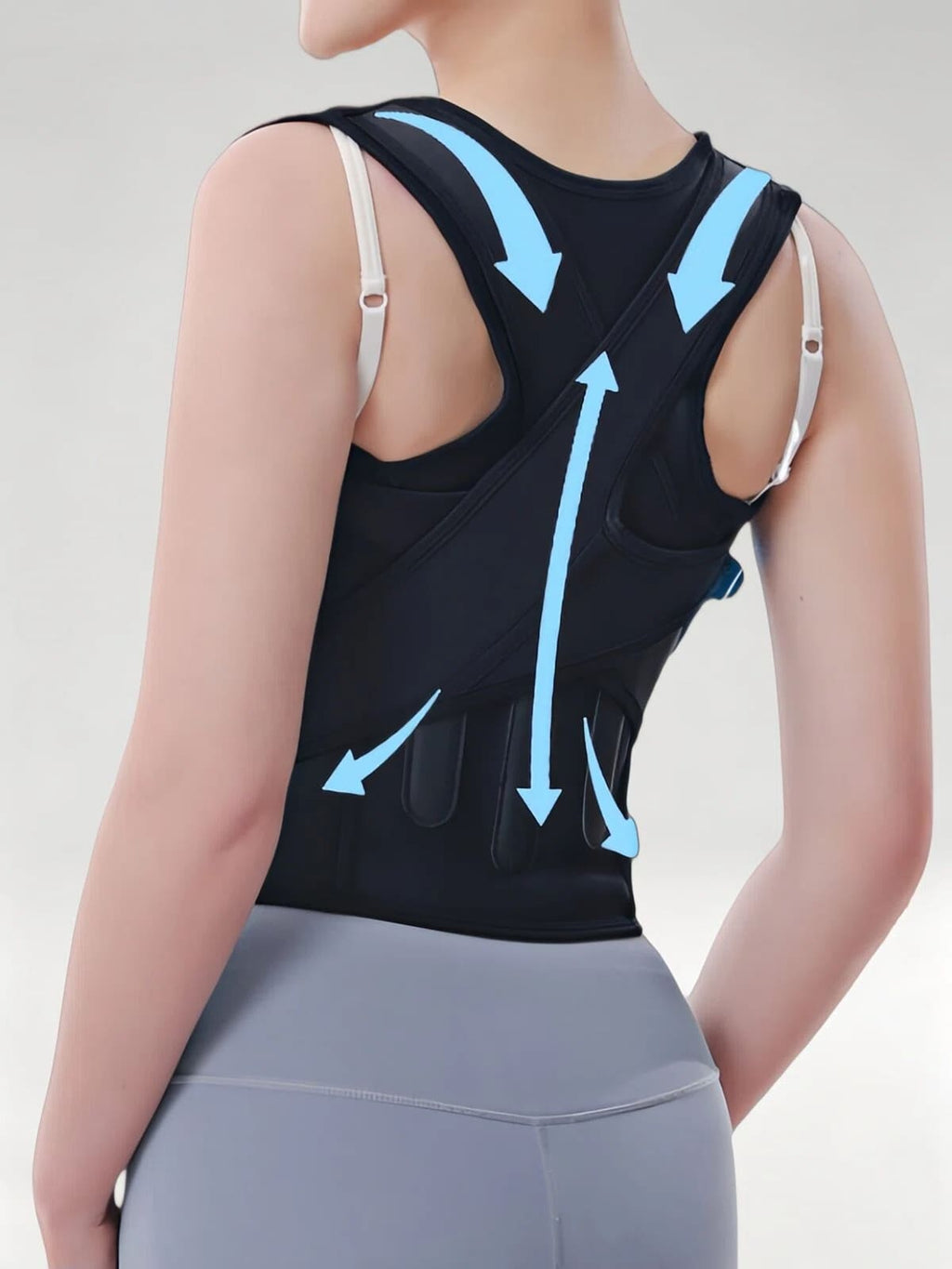 Flexvibe Posture Corrector Back Stretcher for Adults Students Sitting Posture Correction Belt