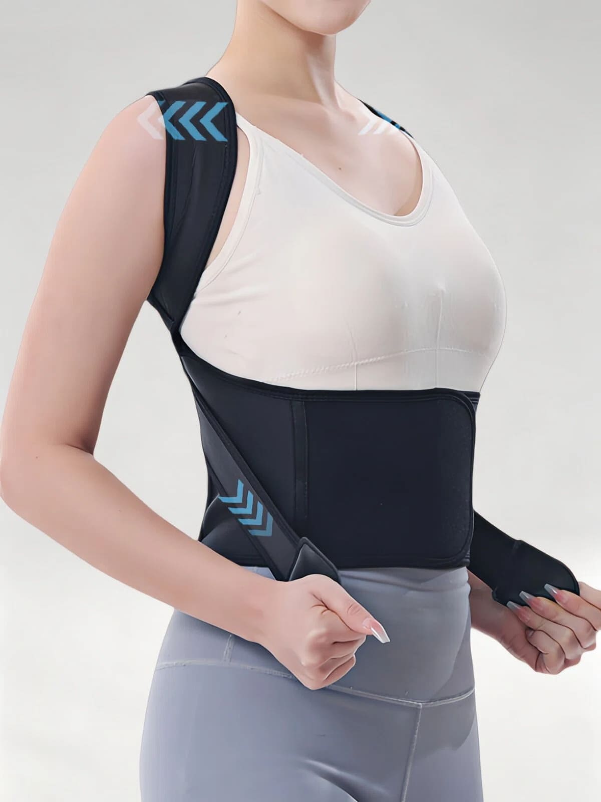 Flexvibe Posture Corrector Back Stretcher for Adults Students Sitting Posture Correction Belt