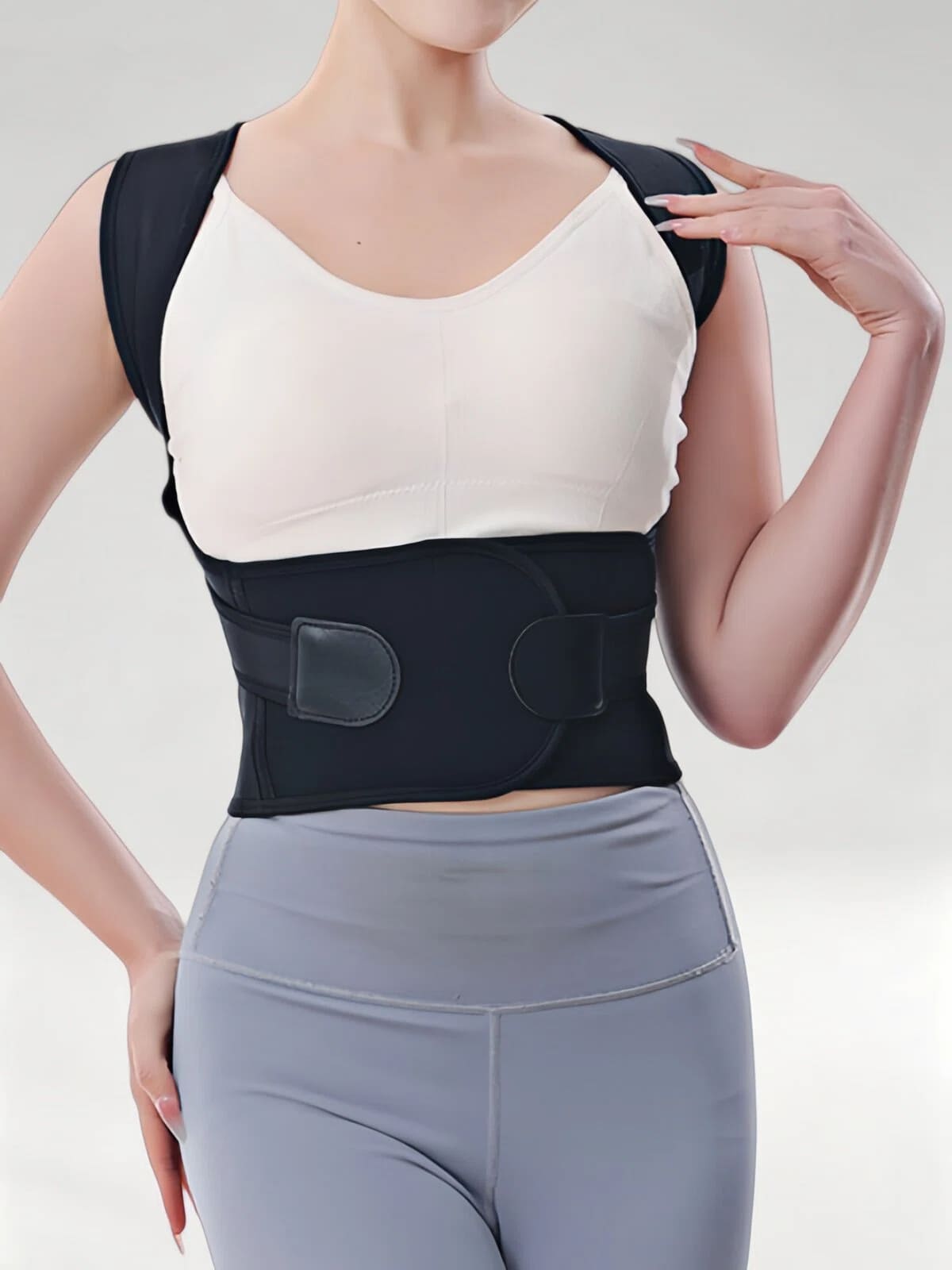 Flexvibe Posture Corrector Back Stretcher for Adults Students Sitting Posture Correction Belt