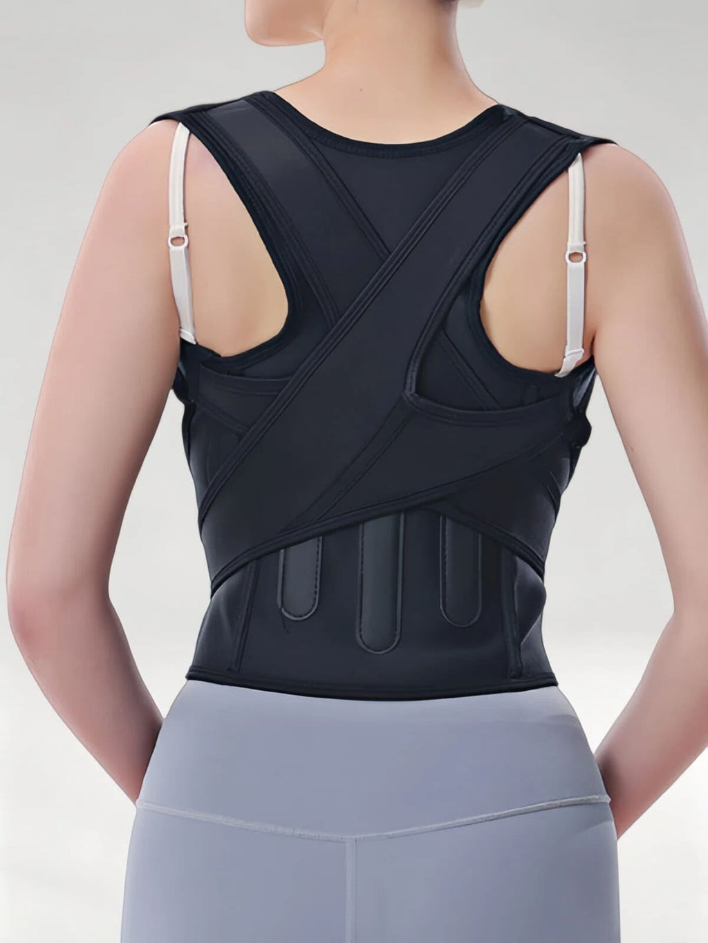 Flexvibe Posture Corrector Back Stretcher for Adults Students Sitting Posture Correction Belt