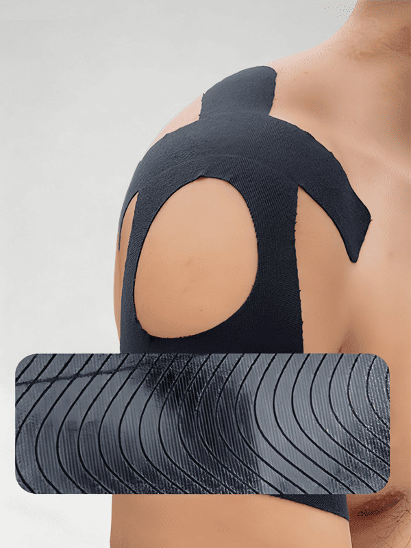 Flexvibe Pre‑Cut Shoulder Kinesiology Tape Elastic Sports Patch for Injury Prevention Men Women