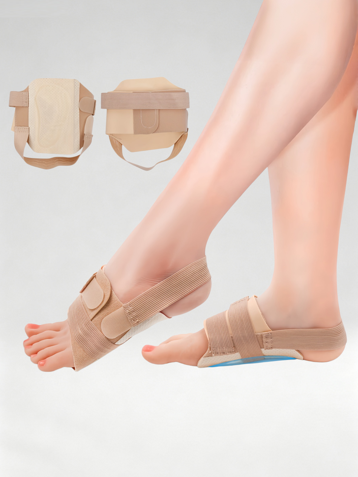 Flexvibe Reinforced Breathable Bunion Fix Strap, Big Toe Stabilizer for Hallux Valgus Support