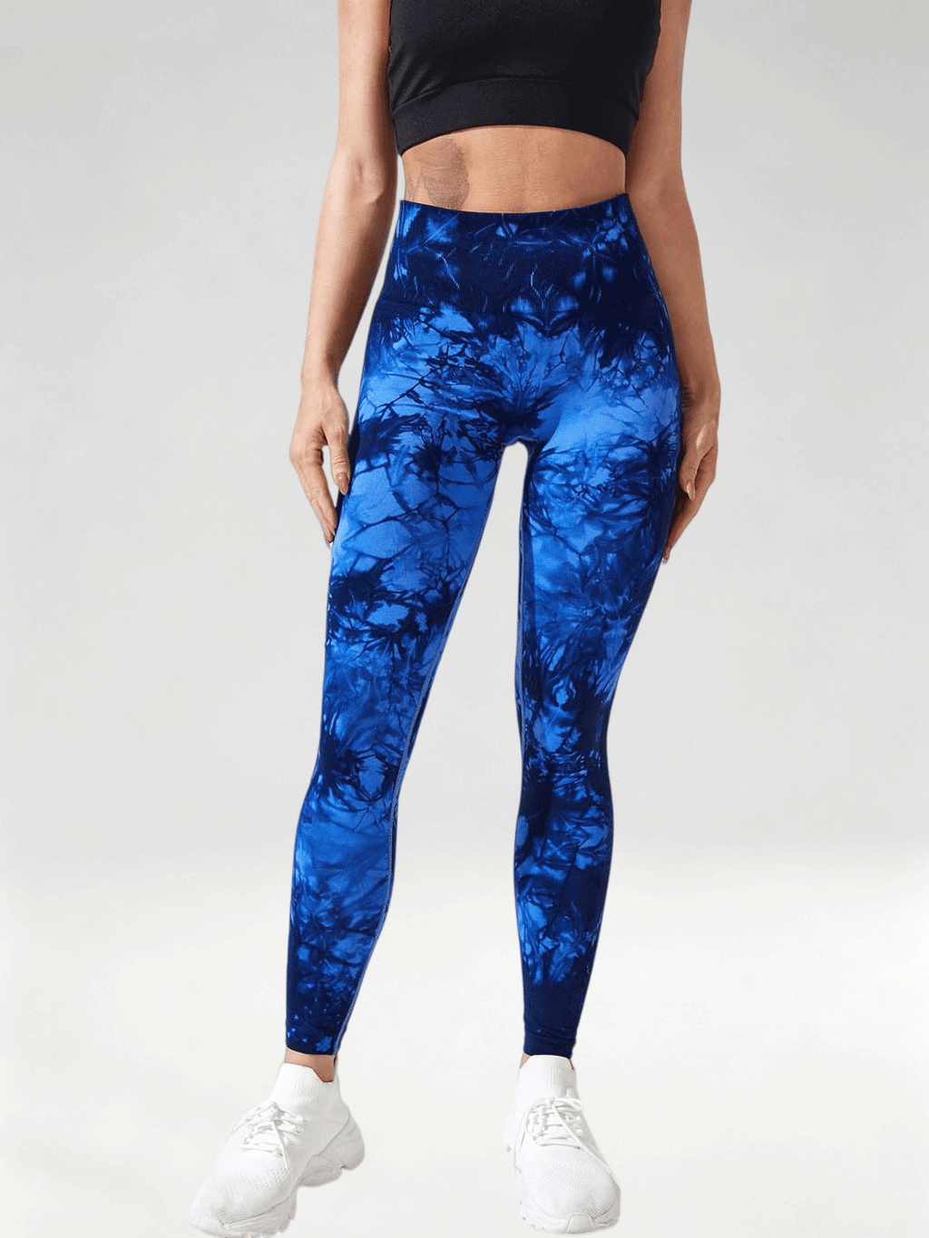 Flexvibe Tie Dye High Waist Leggings, Butt Lifting Quick Dry 9/8 Workout Pants for Women