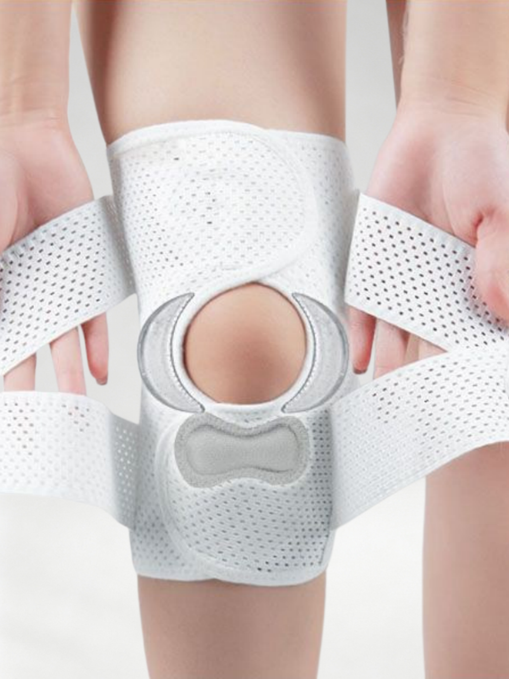 Flexvibe Thin Breathable Silicone Knee Brace for Men Women Meniscus Protection Injury Recovery