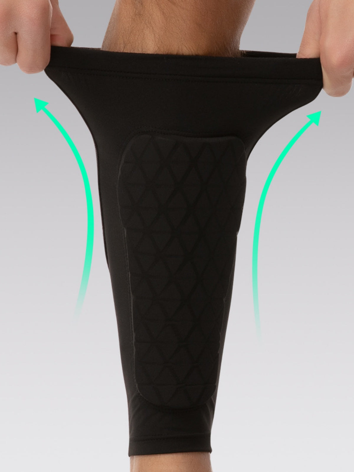 Flexvibe Honeycomb Anti‑Collision Shin Guard Breathable Non‑Slip Reflective for Football Running