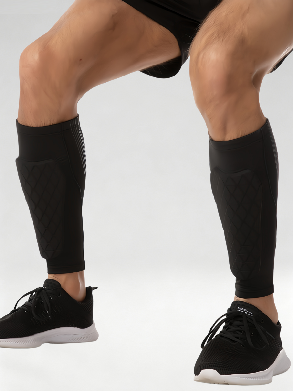 Flexvibe Honeycomb Anti‑Collision Shin Guard Breathable Non‑Slip Reflective for Football Running
