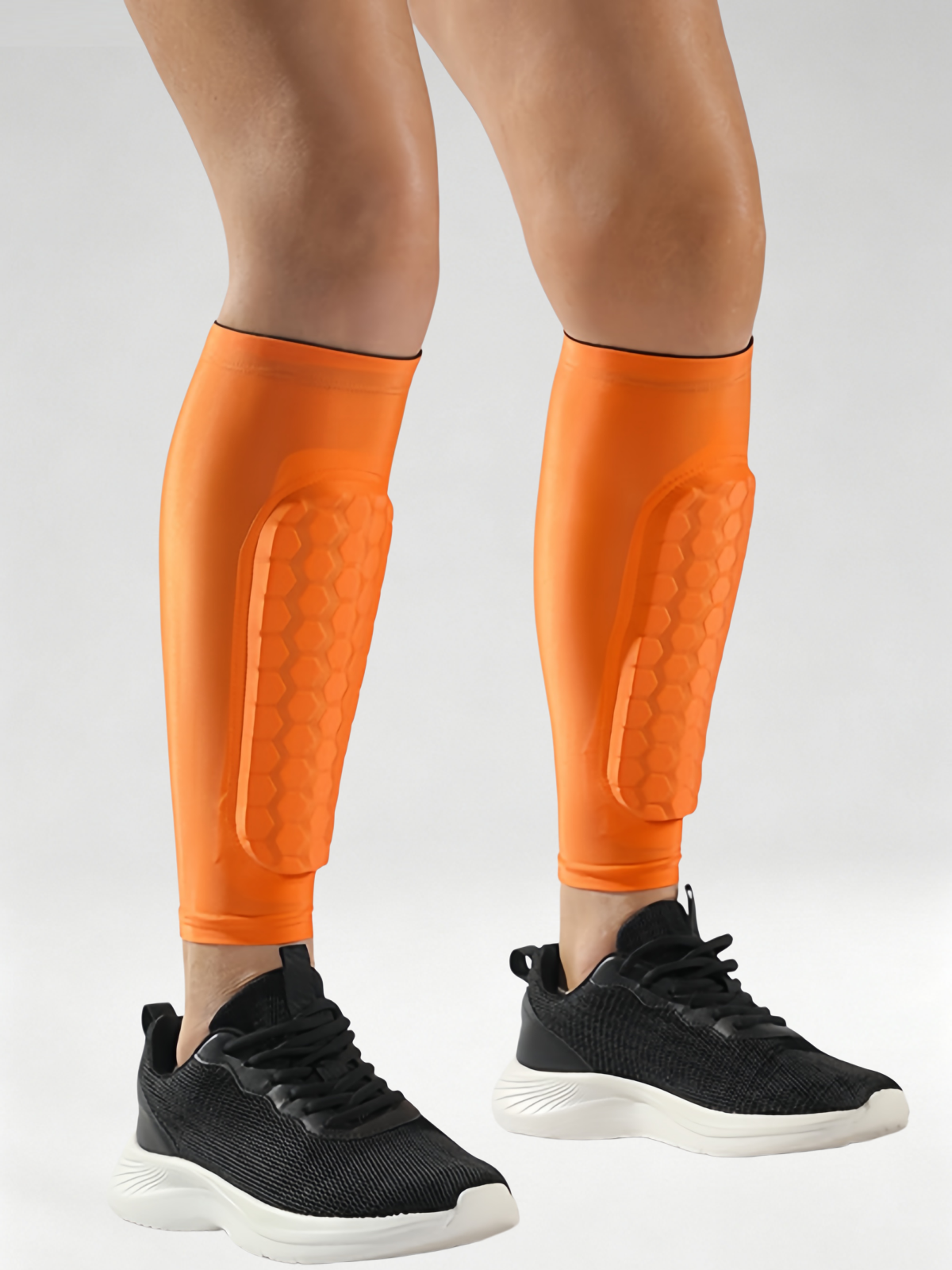 Flexvibe Honeycomb Anti‑Collision Shin Guard Breathable Non‑Slip Reflective for Football Running