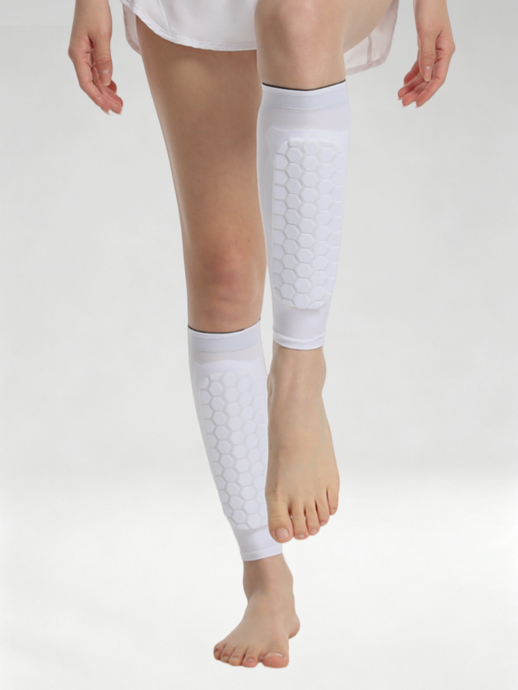 Flexvibe Honeycomb Anti‑Collision Shin Guard Breathable Non‑Slip Reflective for Football Running