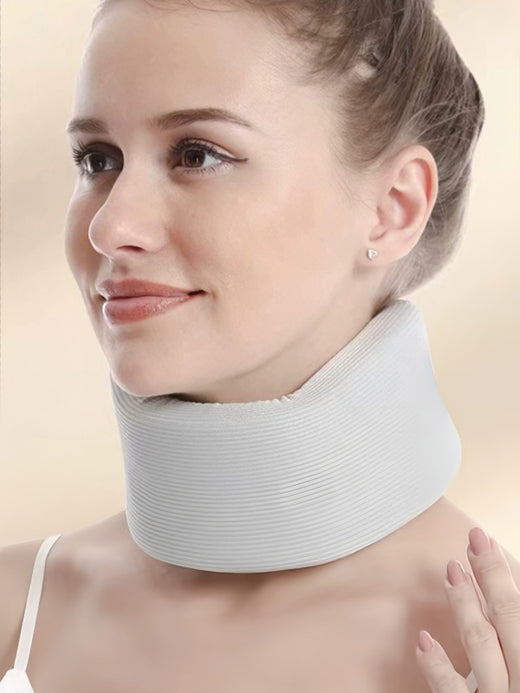 Flexvibe Everyday Neck Support Brace | Foam Cushion, V-Jaw, Breathable, Cervical Collar, M–L