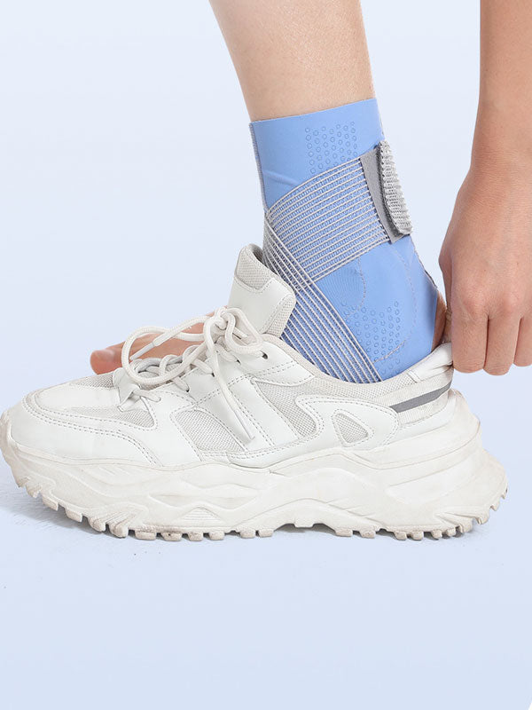 Flexvibe Thin Breathable Ankle Brace, Adjustable Ankle Support Straps for Running Skipping, Anti-Sprain Ankle Protector Sleeve