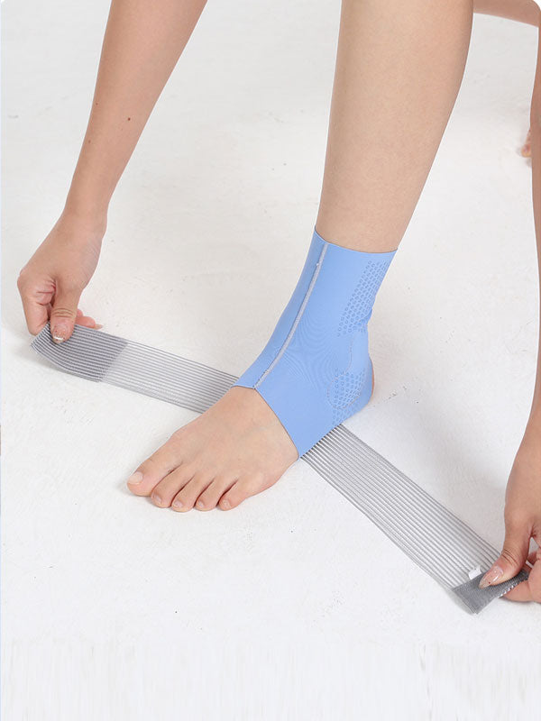 Flexvibe Thin Breathable Ankle Brace, Adjustable Ankle Support Straps for Running Skipping, Anti-Sprain Ankle Protector Sleeve