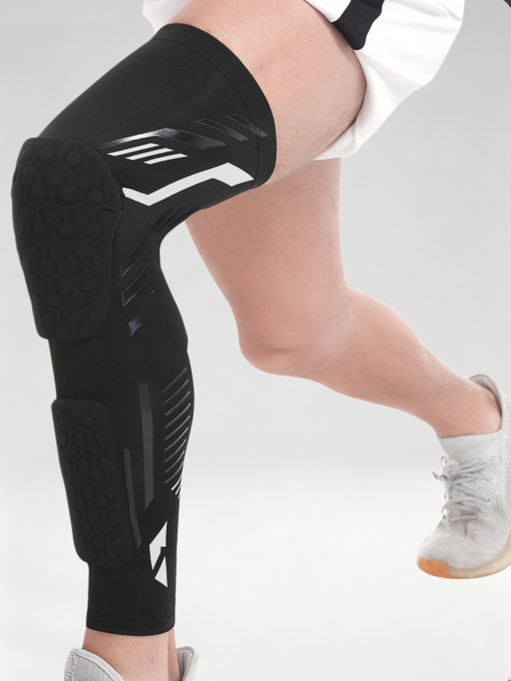 Flexvibe Honeycomb Anti‑Collision Knee Sleeve Non‑Slip Patella Protector for Basketball Running Cycling