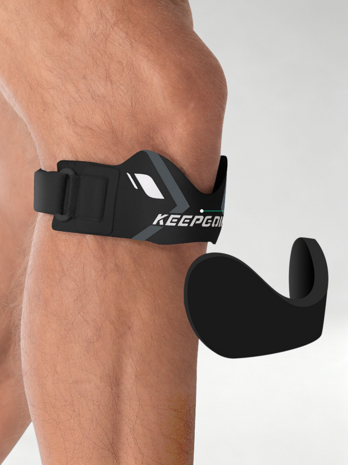 Flexvibe Adjustable Patella Knee Strap for Basketball Running Cycling Hiking Meniscus Knee Protection