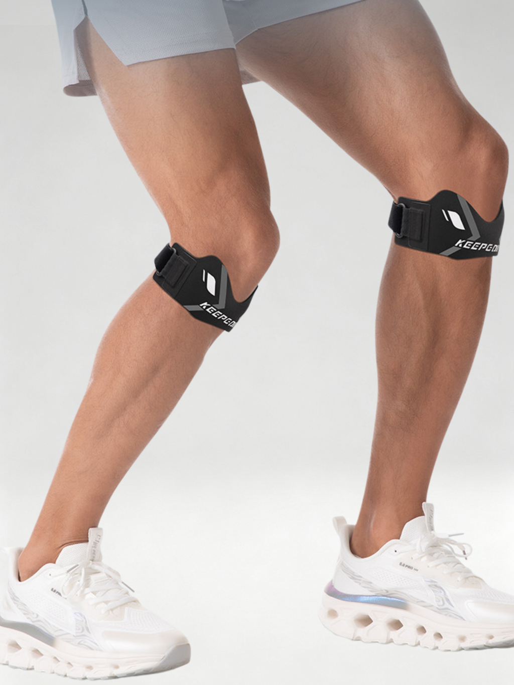 Flexvibe Adjustable Patella Knee Strap for Basketball Running Cycling Hiking Meniscus Knee Protection