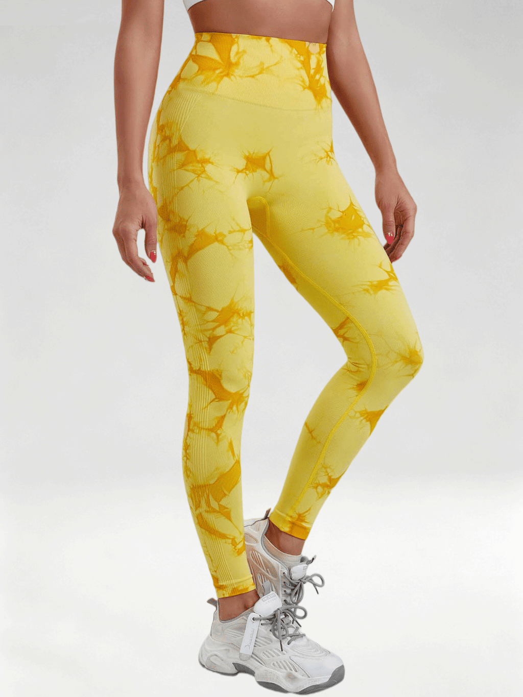 Flexvibe Tie Dye High Waist Leggings, Butt Lifting Quick Dry 9/8 Workout Pants for Women