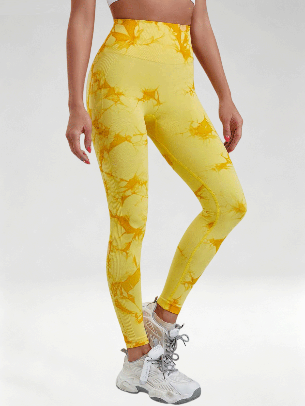 Flexvibe Tie Dye High Waist Leggings, Butt Lifting Quick Dry 9/8 Workout Pants for Women